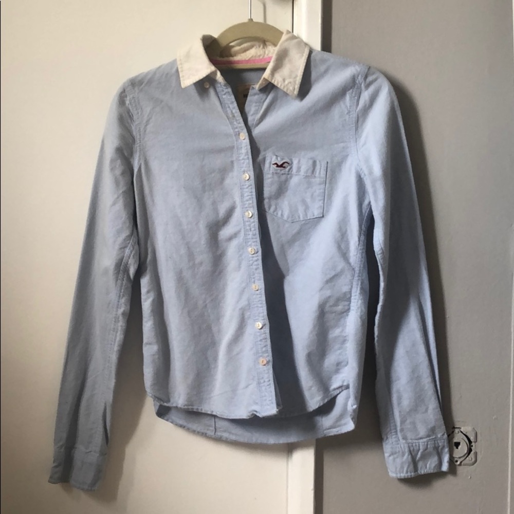 Hollister women light blue shirt